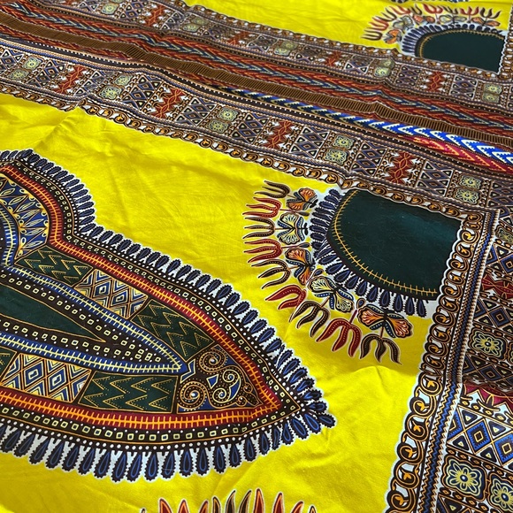 West African block print 100% cotton fabric material from Cape Verde - Picture 5 of 5